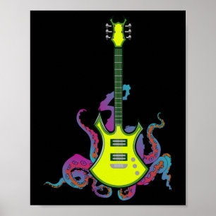 Band Rock and Roll Gitarre für Men Band T-Shirt 16 Poster