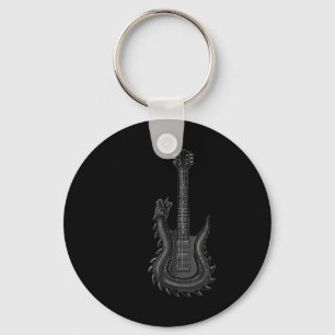 Band Rock and Roll Gitarre für Men Band T-Shirt 6 Schlüsselanhänger