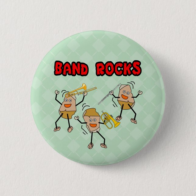 Band Rocks Button (Vorderseite)