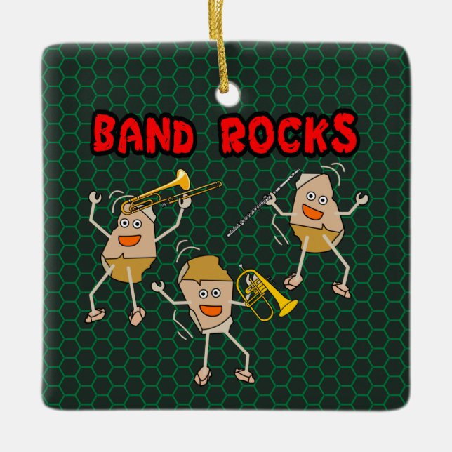 Band Rocks Keramikornament (Vorderseite)