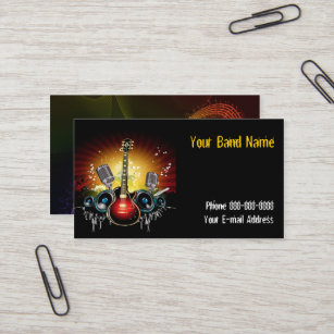 Band-Sänger-Visitenkarte Visitenkarte