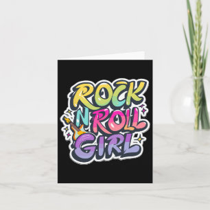 Band-T-Shirts für Kinder Rock N Roll Mädchen Rock  Karte
