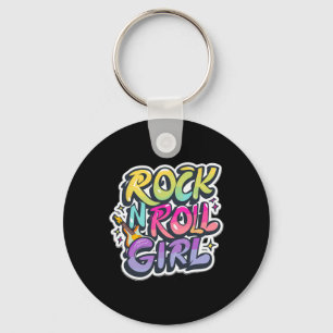 Band-T-Shirts für Kinder Rock N Roll Mädchen Rock Schlüsselanhänger