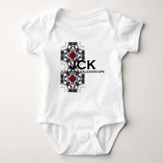 Band vier Kaleidoskop Art. 5 Baby Strampler (Vorderseite)