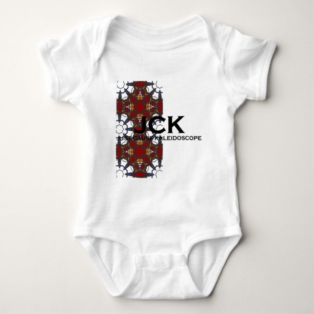 Band vier Kaleidoskop Art Acht Baby Strampler (Vorderseite)