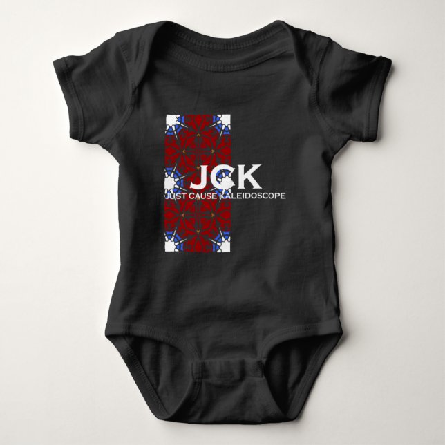 Band vier Kaleidoskop Art neun Baby Strampler (Vorderseite)