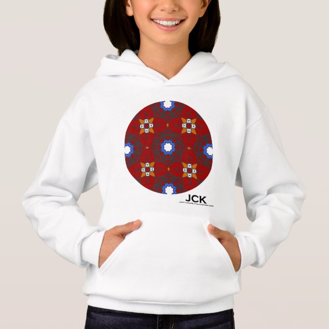 Band vier Kaleidoskop Art neun Hoodie (Vorderseite)
