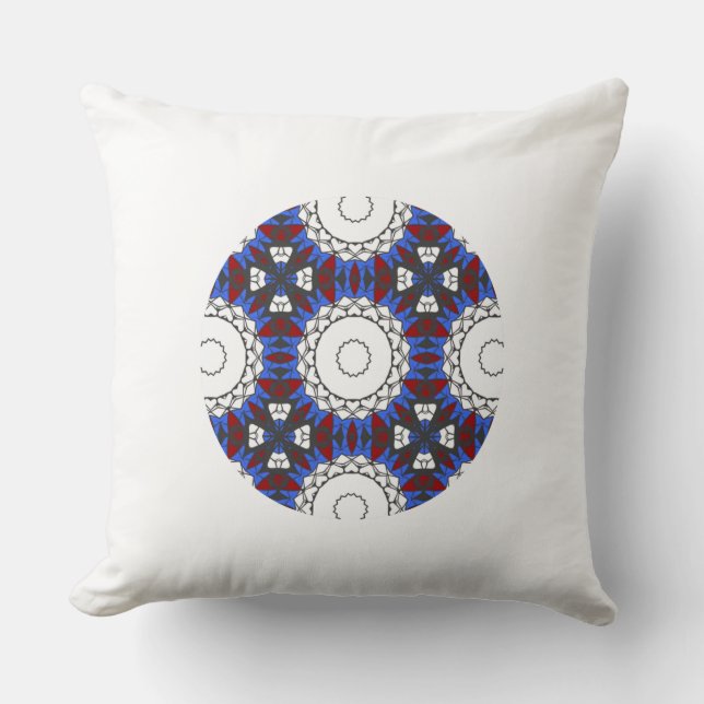 Band vier Kaleidoskop Art neun Kissen (Vorderseite)