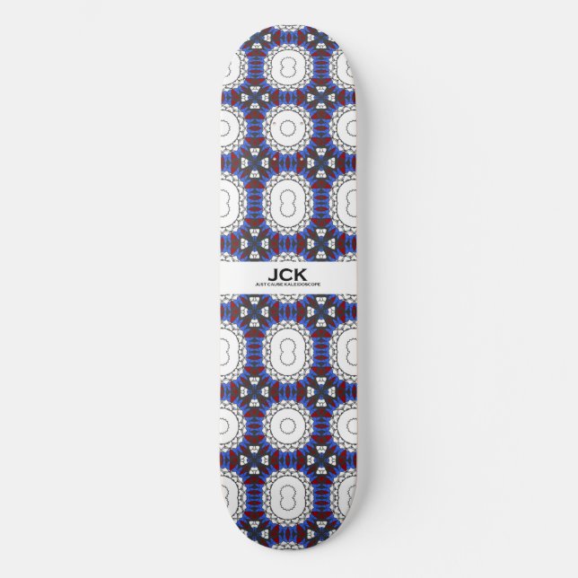 Band vier Kaleidoskop Art neun Skateboard (Vorderseite)