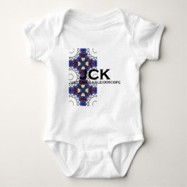 Band vier Kaleidoskop Art Sieben Baby Strampler