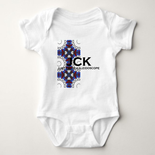 Band vier Kaleidoskop Art Sieben Baby Strampler (Vorderseite)