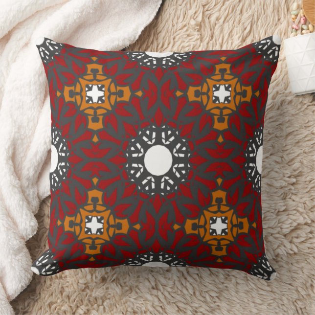 Band vier Kaleidoskop Art zwei Kissen (Decke)