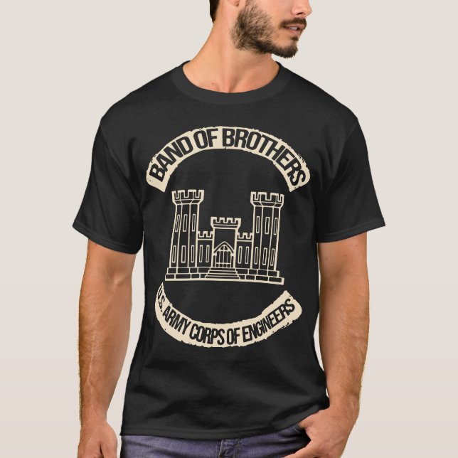 Band von Bruder-US-Ingenieurkorps der Armee T-Shirt (Vorderseite)
