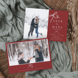 Band-Weihnachts-Save-The-Date-Karte Save The Date