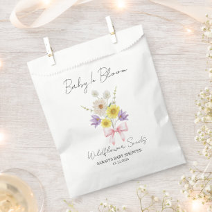 Band   Wildblumen-Samen Baby Shower Geschenktüte Geschenktütchen