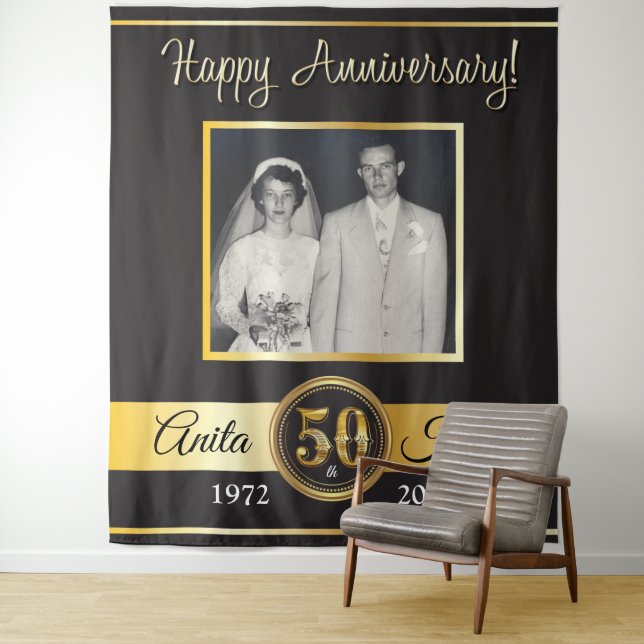 Band zum 50. Jahrestag Wandteppich (Beispiel)