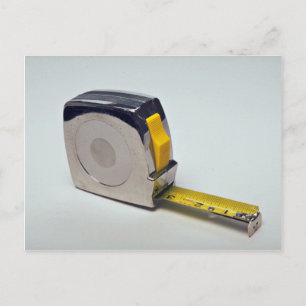 Band zum Messen von Objekten Postkarte