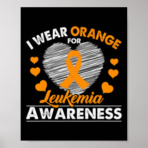 Band zur Sensibilisierung für Krebs bei Orange Leu Poster