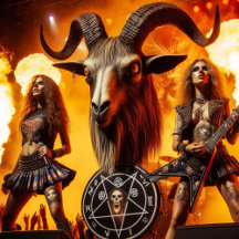 Banda femenina de heavy metal en el inframundo