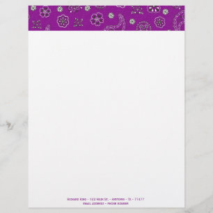 Bandana Anpassbarer Letterhead Briefbogen