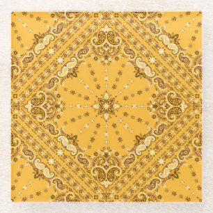 Bandana Boho: Paisley Print Revival Glasuntersetzer