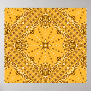 Bandana Boho: Paisley Print Revival Poster