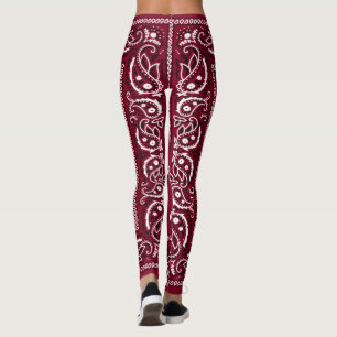 Bandana Burgund Leggings