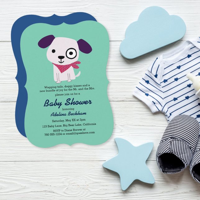 Bandana Doggy Baby Shower Einladungen (Von Creator hochgeladen)