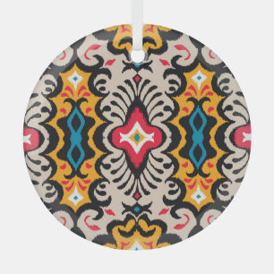 Bandana-Druck: Vintage-Paisley-Seide. Ornament Aus Glas
