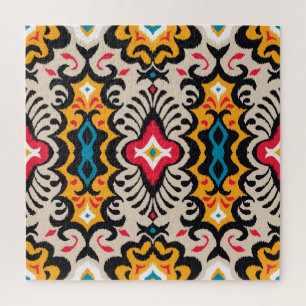 Bandana-Druck: Vintage-Paisley-Seide. Puzzle