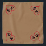 Bandana für Ihr Tier Halstuch<br><div class="desc">Geben Sie Ihrem Haustier etwas Liebe, ein Herz auf seiner Bandana</div>