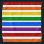 Bandana Halstuch<br><div class="desc">Helles Regenbogenfarben Bandana</div>