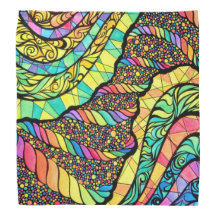 Bandana mit buntem abstraktem Entwurf