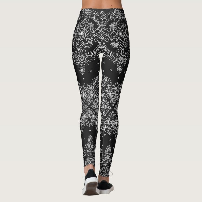 Bandana mit Skulls-Leggings Leggings (Rückseite)