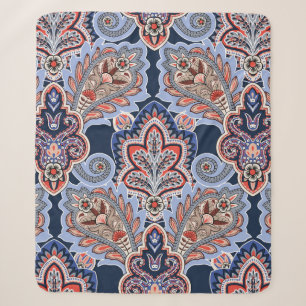 Bandana-Muster mit Paisley-Elementen. Vintager Han Sherpadecke