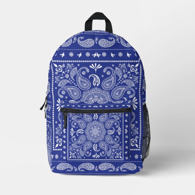 Bandana-Musterdesign Bedruckter Rucksack (Vorderseite)