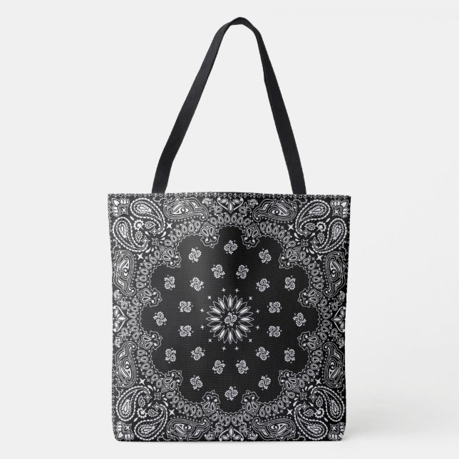 bandana paisley totebag black_A (Vorderseite)