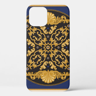 Bandana Print: Black Blue Gold. Case-Mate iPhone Hülle