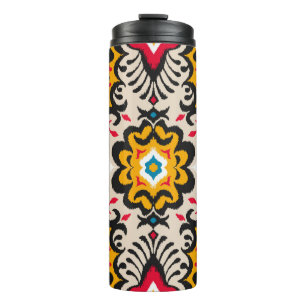 Bandana Print. Vintages nahtloses Muster mit Pisle Thermosbecher