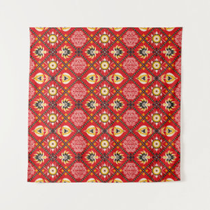 Bandana Print. Vintages nahtloses Muster mit Pisle Wandteppich