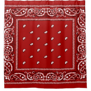 Bandana Red Duwer Vorhang