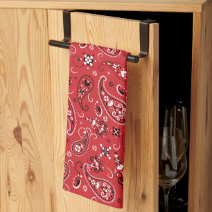 Bandana Red Paisley Geschirrtuch