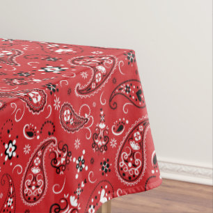 Bandana Red Paisley Tischdecke