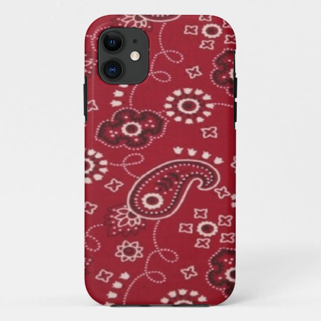 Bandana-roter Paisley iPhone 5 Kasten Case-Mate iPhone Hülle (Rückseite)