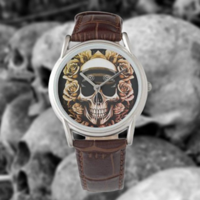 Bandana Skull & Rose Armbanduhr (Von Creator hochgeladen)