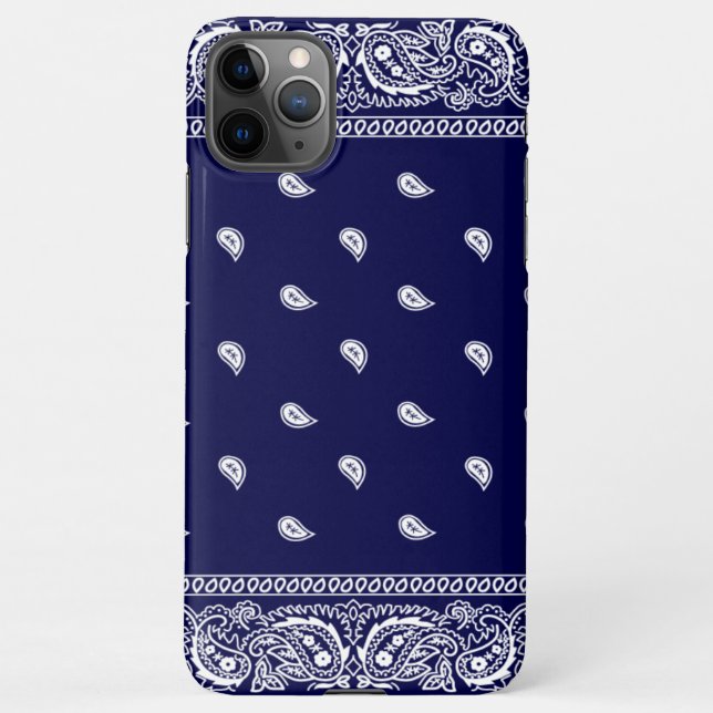 Bandana True Blue Phone iPhone Hülle (Rückseite)