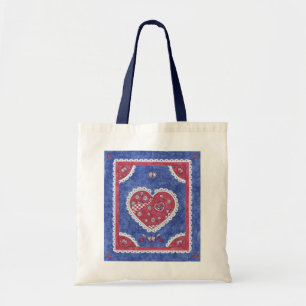 Bandanna Heart Tote Bag Tragetasche