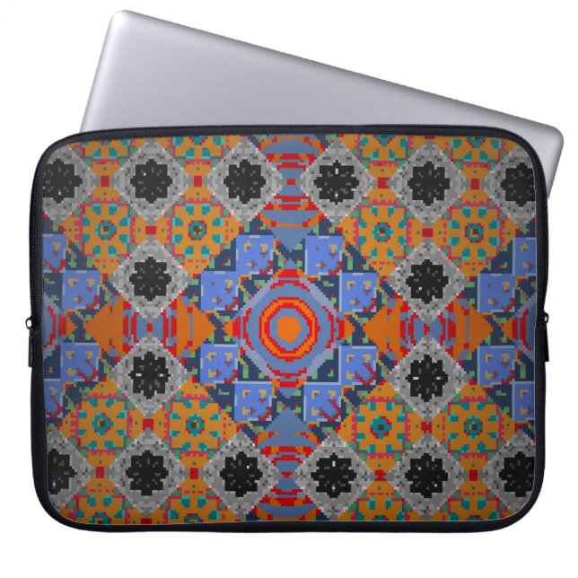 Bandanna shawl, Tischdecken, Stoffdesign, Seide Laptopschutzhülle (Vorderseite)