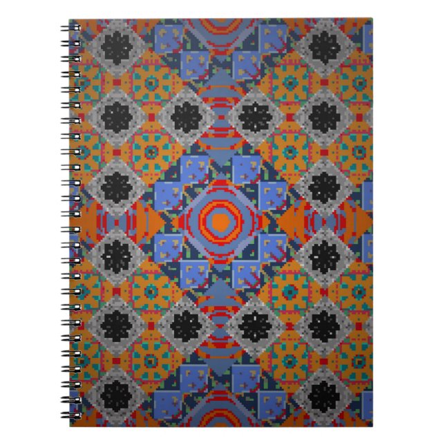 Bandanna shawl, Tischdecken, Stoffdesign, Seide Notizblock (Vorderseite)