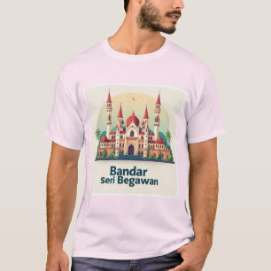 Bandar Seri Begawan mit roten Kuppeln T-Shirt